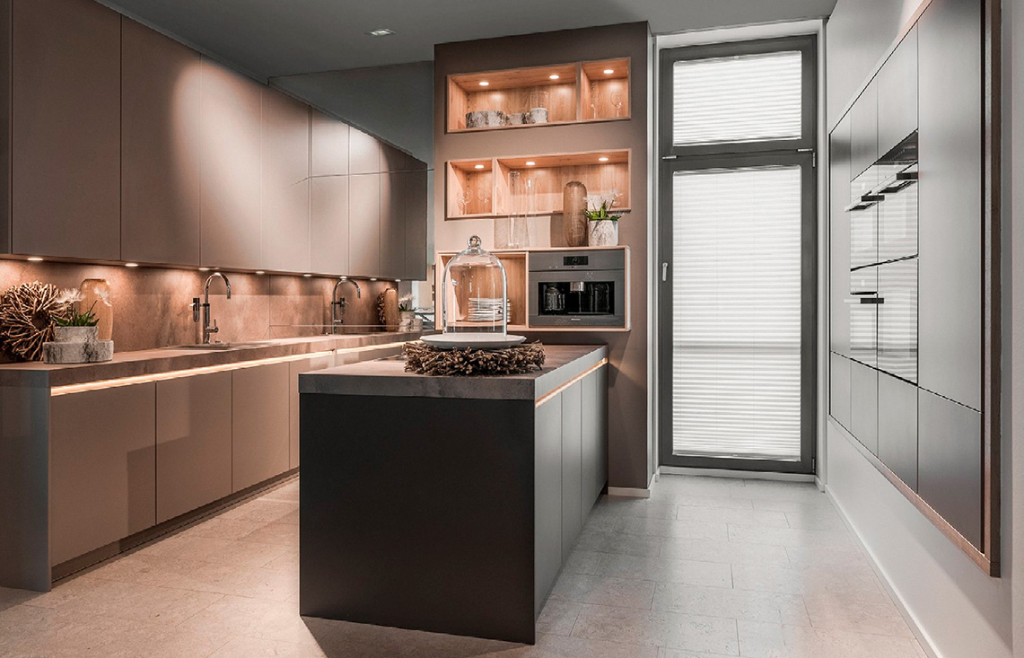 Modern German kitchen with streamlined cabinetry